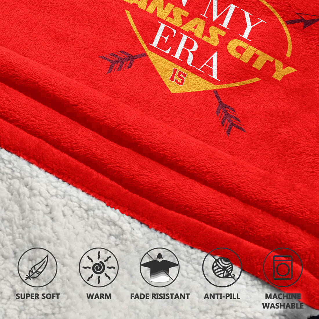 PM 15 Kansas City Football Unisex Blanket Hoodie