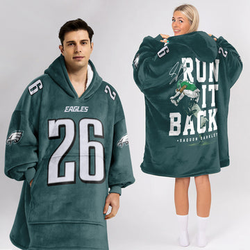 Run It Back 26 Philadelphia Football Unisex Blanket Hoodie