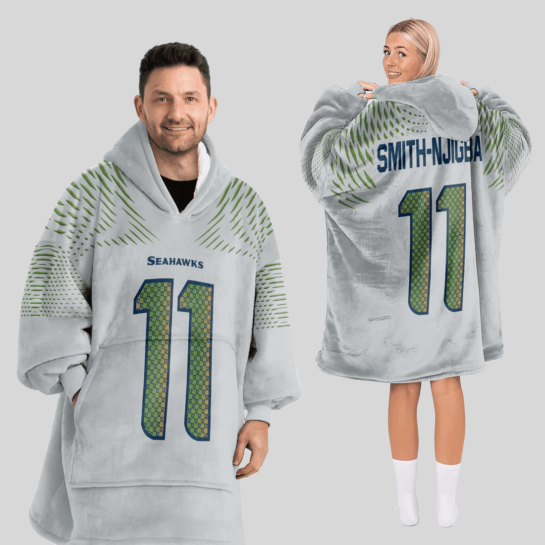 S.N 11 Seattle Football Unisex Blanket Hoodie
