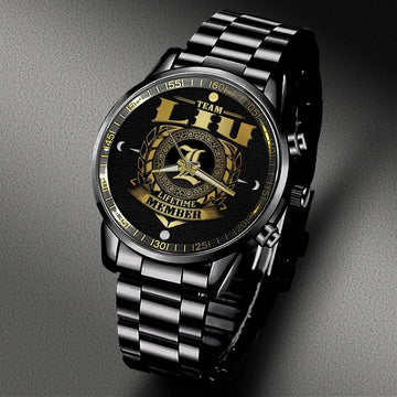 LIU - LIFETIME MEMBER - Black Fashion Watch Custom Your Name, Best Family Gifts
