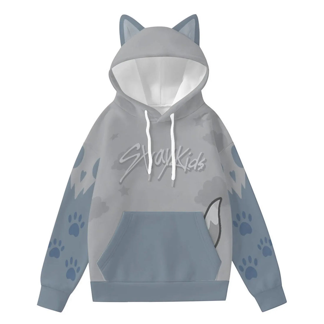 Wolf Chan Cat Ear Hoodie Kpop Stray Kids SKZOO Sweatshirt