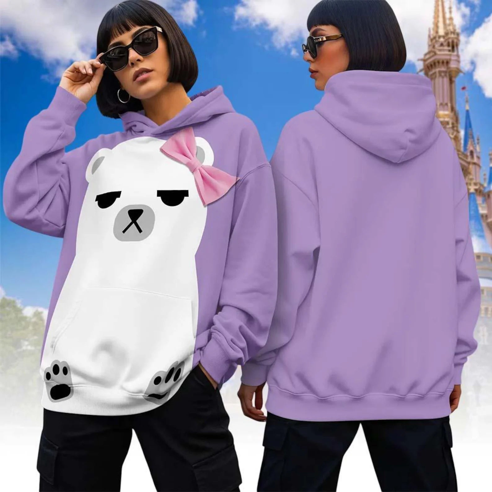 Kpop Girls Mira Polar Bear Costume Shirt, Mira Demon Hunters Cosplay Hoodie, Halloween Costume Clothing For Adult And Kids
