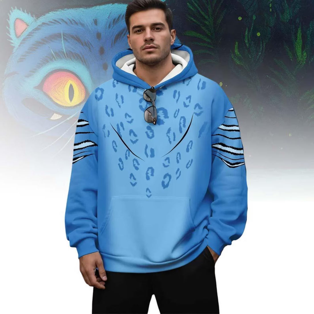 Kpop Hunter Tiger Derpy Costume Shirt, Tiger Derpy Cosplay Hoodie, Kpop Movie Fan Gift, Demon Hunter Merch, Halloween Costume Clothing