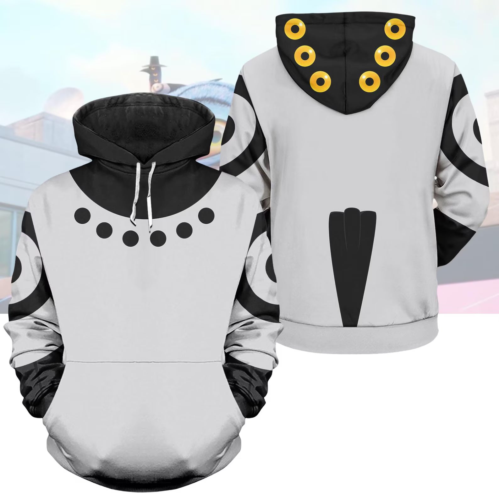 Sussy Demon Hunters Costume Hoodie Jogger, Derpy Tiger and Sussie Bird 3D Hoodie, Kpop Demon Hunters, Saja Boys Fan Gift, Cosplay Gift