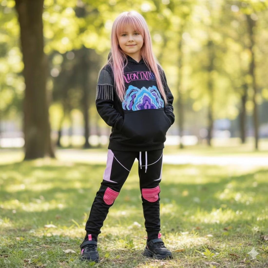 Mira Kpop Demon Hunter Inspired Cosplay Outfit, Girl Group Stage Costume Mira, Zoey Rumi Mira Hoodie Jogger, Halloween Costume Clothing