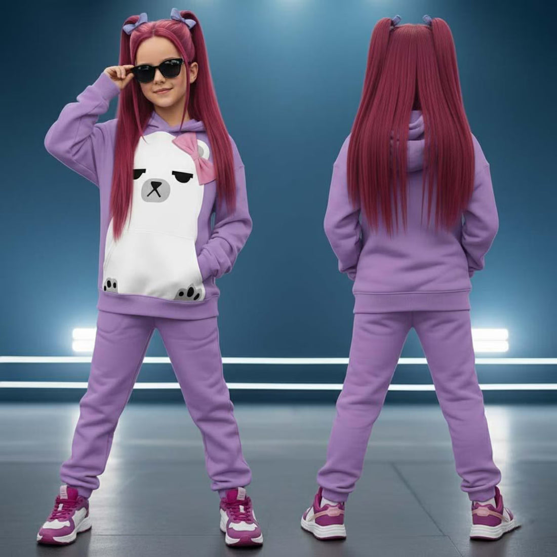 Mira Demon Hunter Cosplay Hoodie, Mira Bear Cosplay Outfit, Huntrix Kpop Movie Cosplay, Cute Birthday Gift for Teen Girl, Daughter