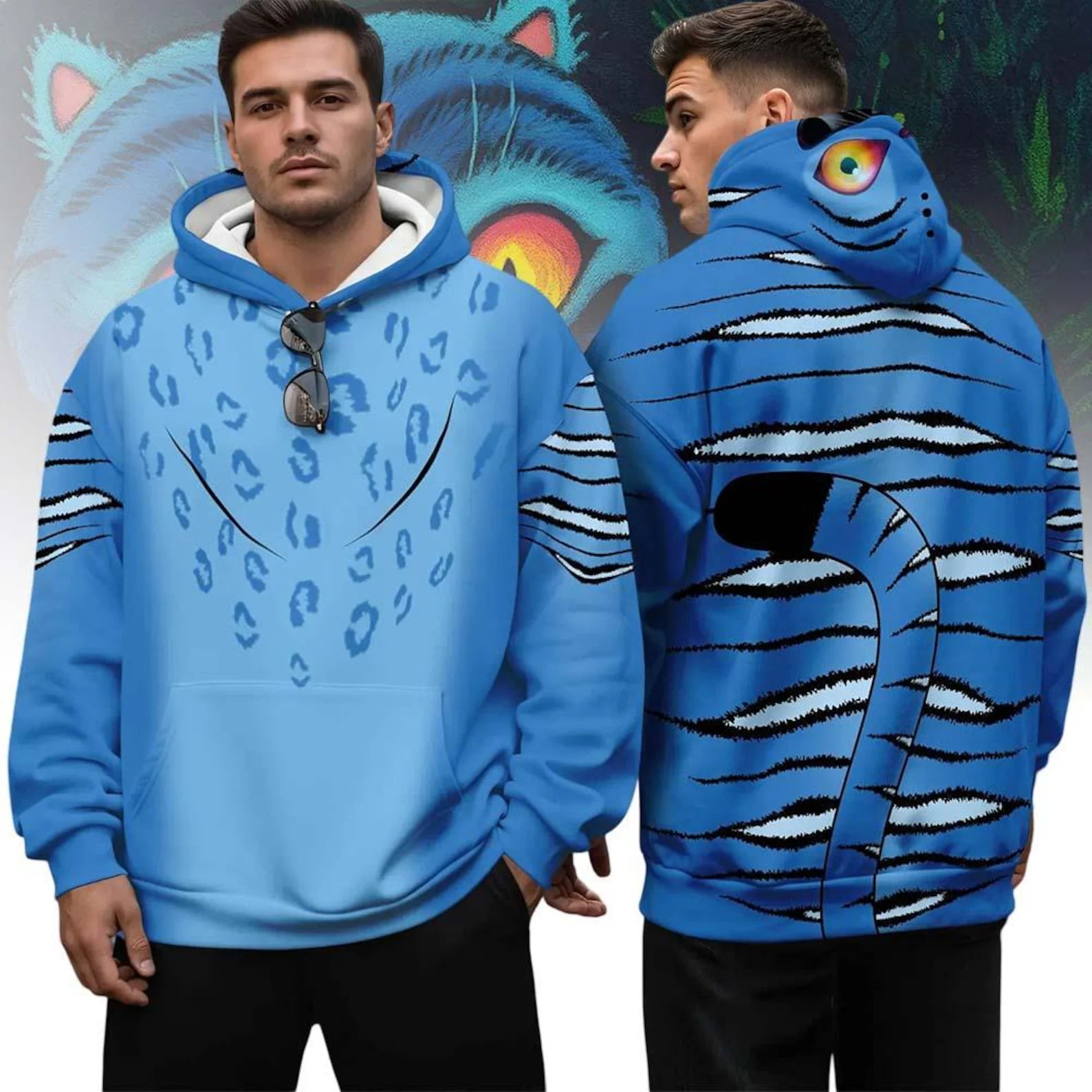 Kpop Hunter Tiger Derpy Costume Shirt, Tiger Derpy Cosplay Hoodie, Kpop Movie Fan Gift, Demon Hunter Merch, Halloween Costume Clothing