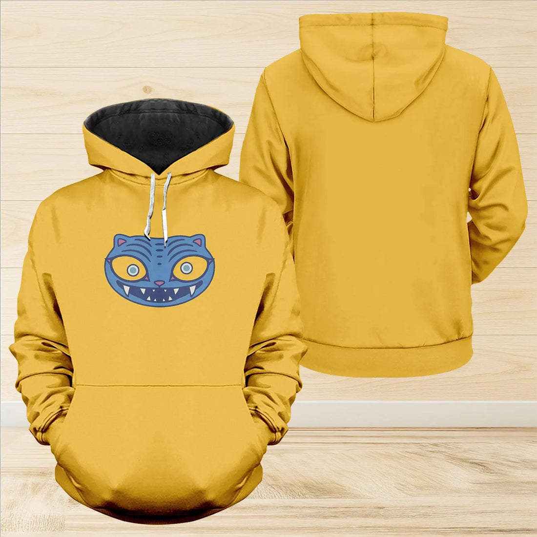 Kpop Demon Hunters Zoey Women Yellow Derpy Tiger Hoodie Cosplay Costume, Zoey Leggings, Huntrix Saja Girls Shirt,Halloween Gift For Her