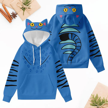 Kpop Demon Hunters Tiger Ear Costume Hoodie Jogger, Derpy Tiger Hoodie, Derpy Tiger Costume Hoodie, Halloween Tiger Costume Hoodie