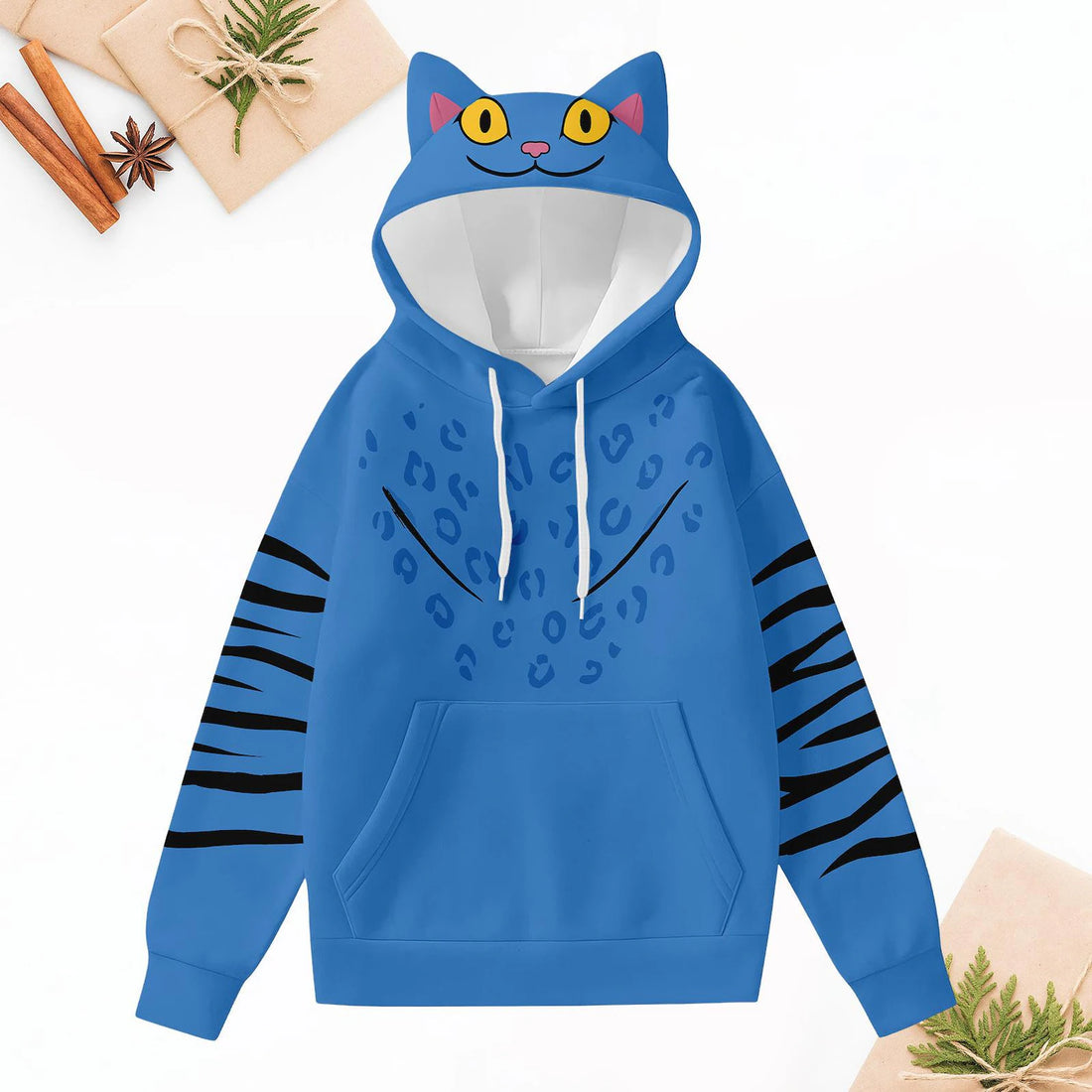 Kpop Demon Hunters Tiger Ear Costume Hoodie Jogger, Derpy Tiger Hoodie, Derpy Tiger Costume Hoodie, Halloween Tiger Costume Hoodie