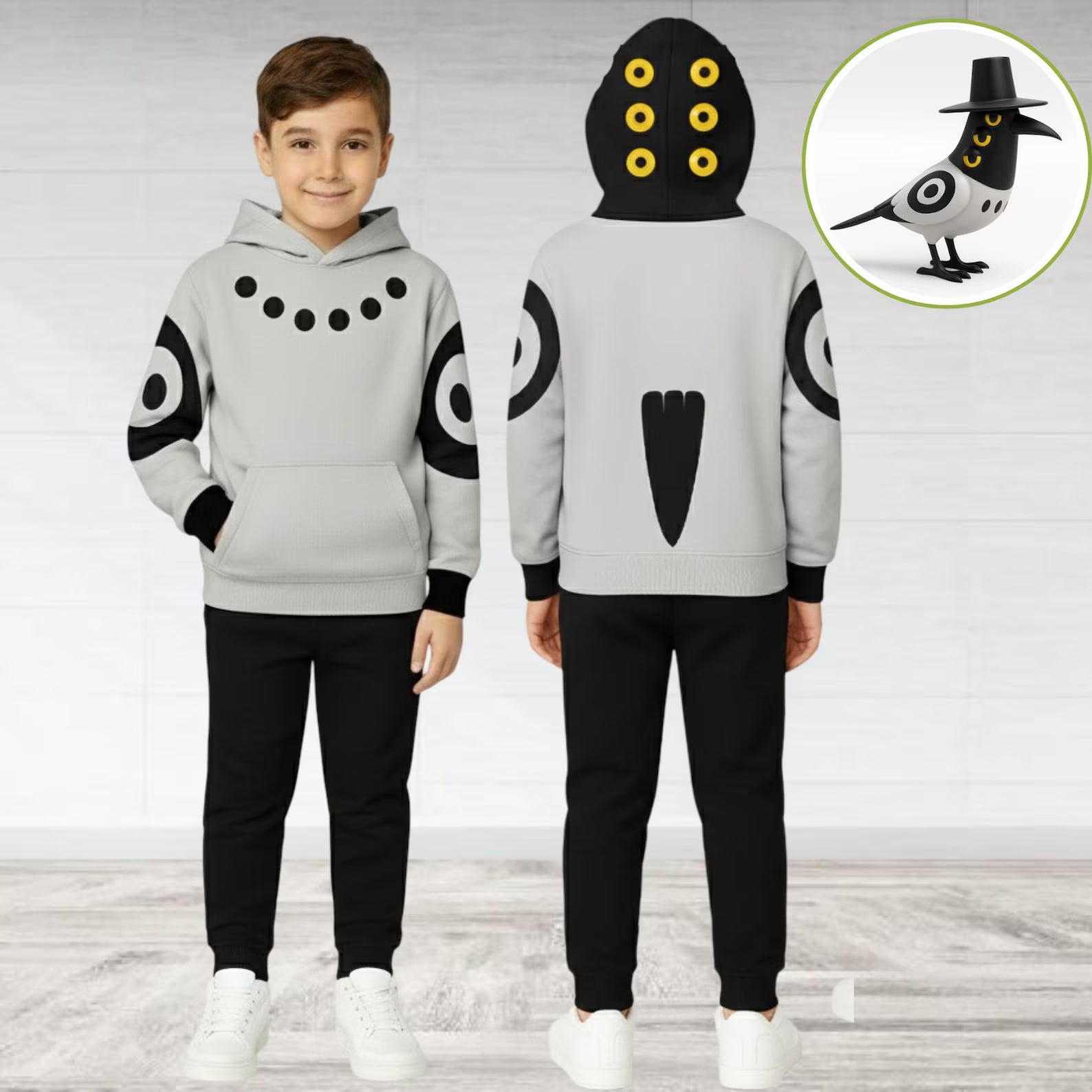 Kpop Demon Hunters Sussy Costume Hoodie, Derpy Tiger Cosplay Hoodie And Joggers, Derpy Tiger Costume Hoodie, Sussy Hoodie