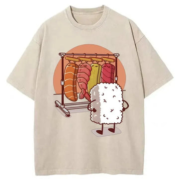 Personality fashion Which One Should I Wear Today Washed T-Shirt