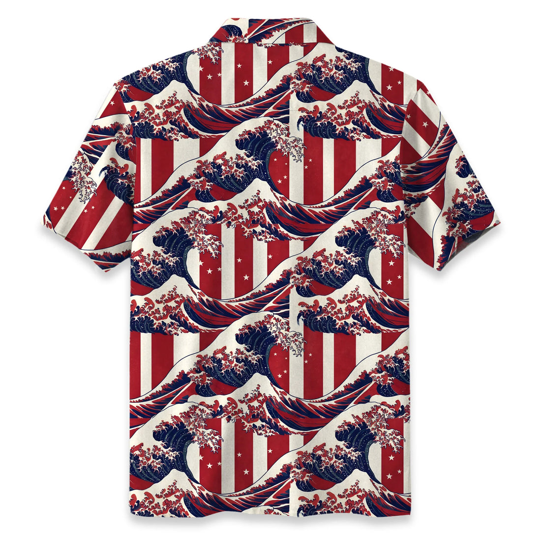 America 250 Seamless Striped Tides Hawaiian Shirt