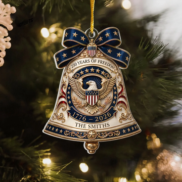 America 250Th Years Of Freedom Personalized Acrylic Ornament Proud Patriotic 250 Years Usa Anni Ornament
