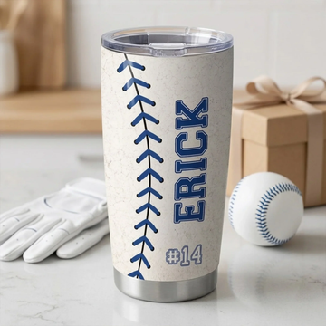 Baseball Team With Name And Number Personalized Tumbler Custom Baseball Tumbler Gift For Baseball Players