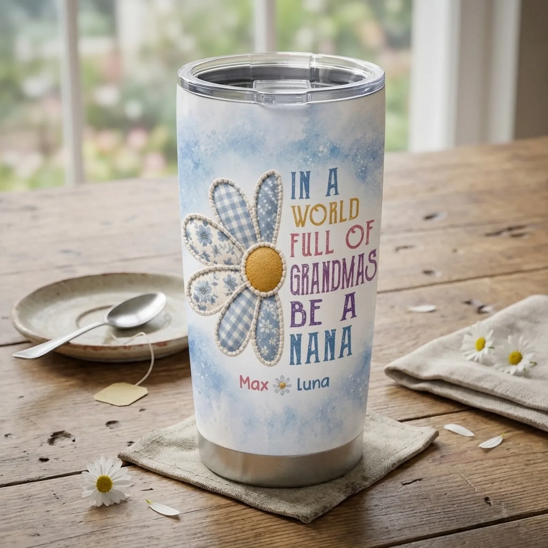 Full Of Grandma Personalized Tumbler Gift For Grandma Mom Grandkids Make Me Mimi Tumbler