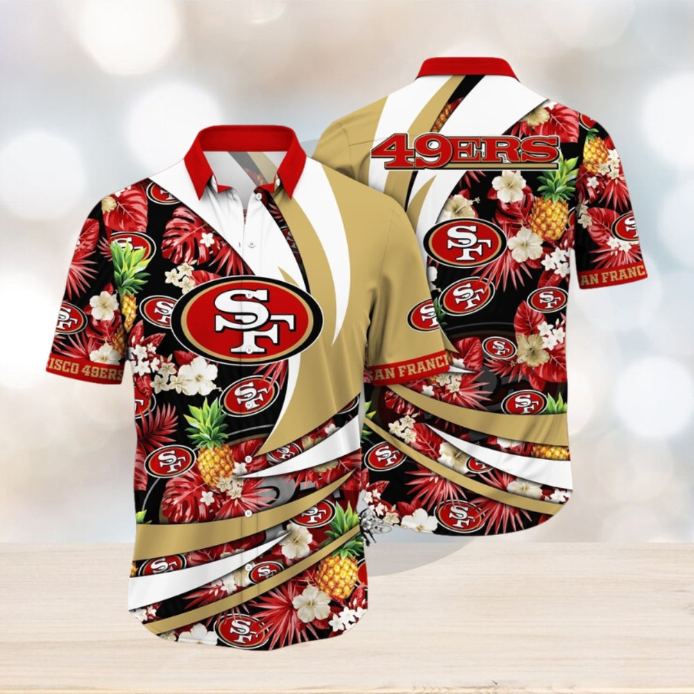 nfl san francisco 49ers hawaii shirt flower classic hawaiian prints