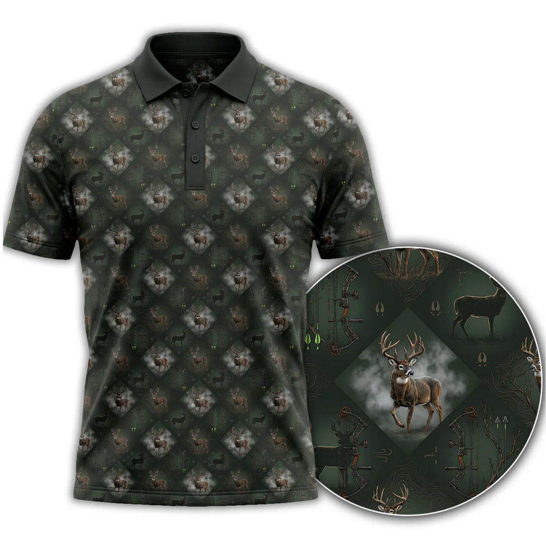 Deer Hunting - Polo Shirt HD05