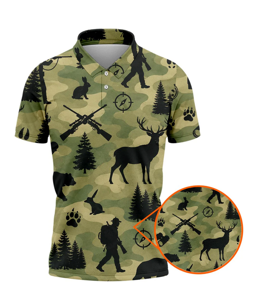 Deer Hunting - Polo Shirt SH05