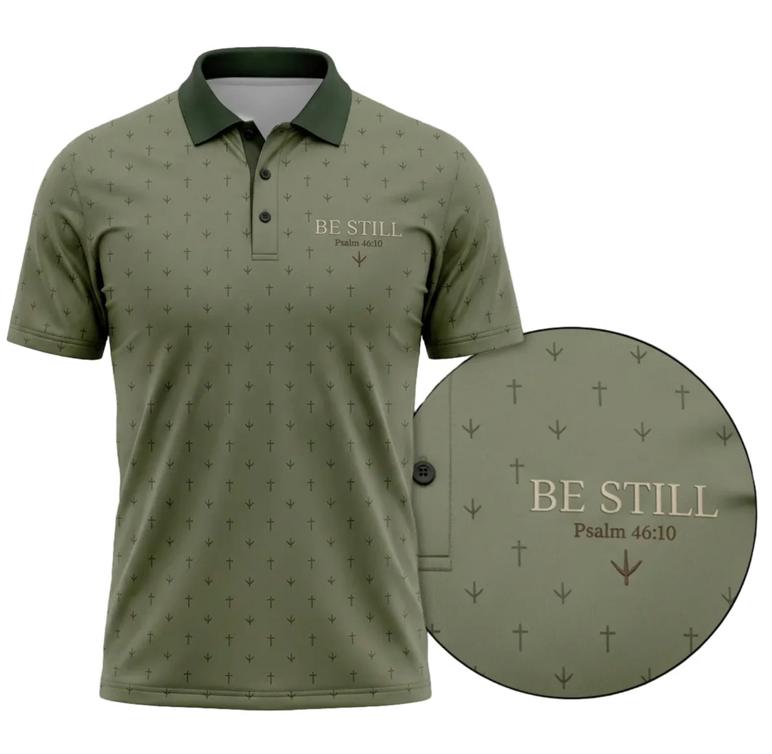 Vintage Turkey Hunting Polo Shirt for Men ¨C Toile Scene Print, Gift for Turkey Hunters