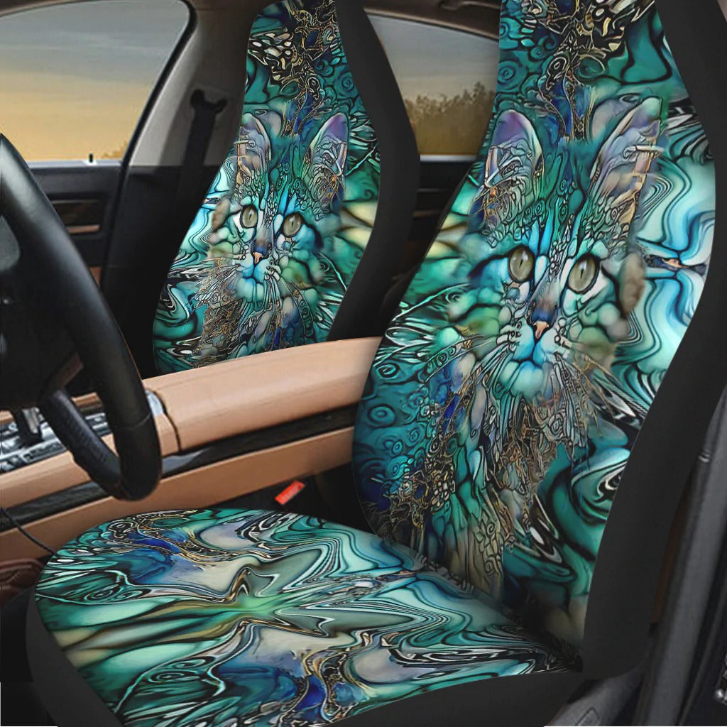 Magical Cat Cat Seat Covers For Men Women, Winter Car Seat Cover