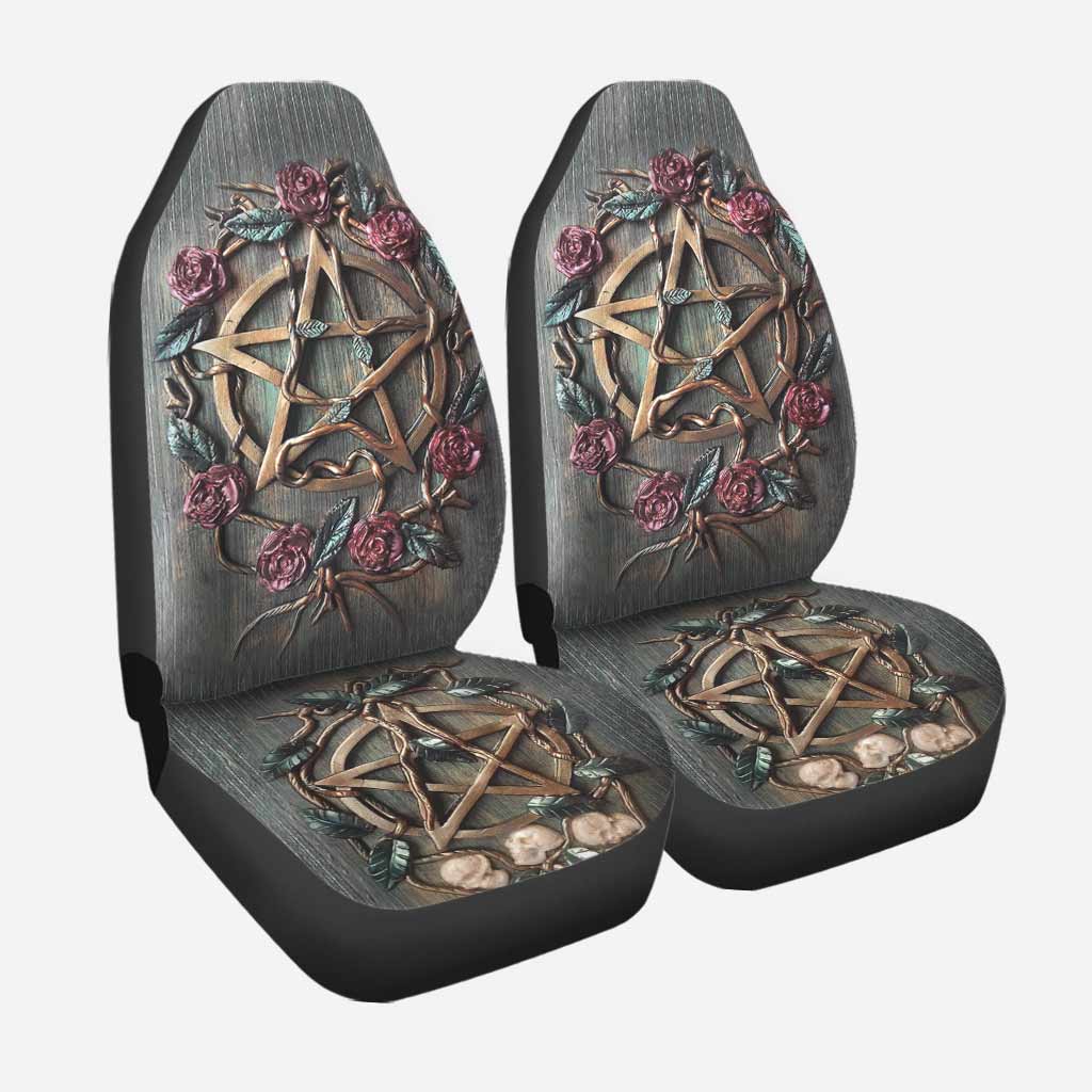 Fron Car Seat Covers With 3D Pattern Print Mystical Witch