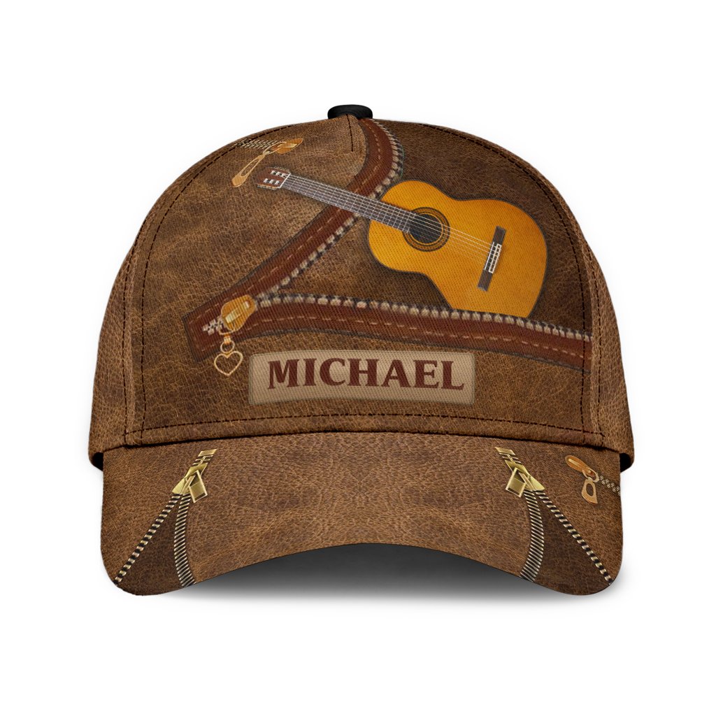 Personalized Guitar Classic Cap, Personalized Gift for Music Lovers, Guitar Lovers - CP002CT - BMGifts