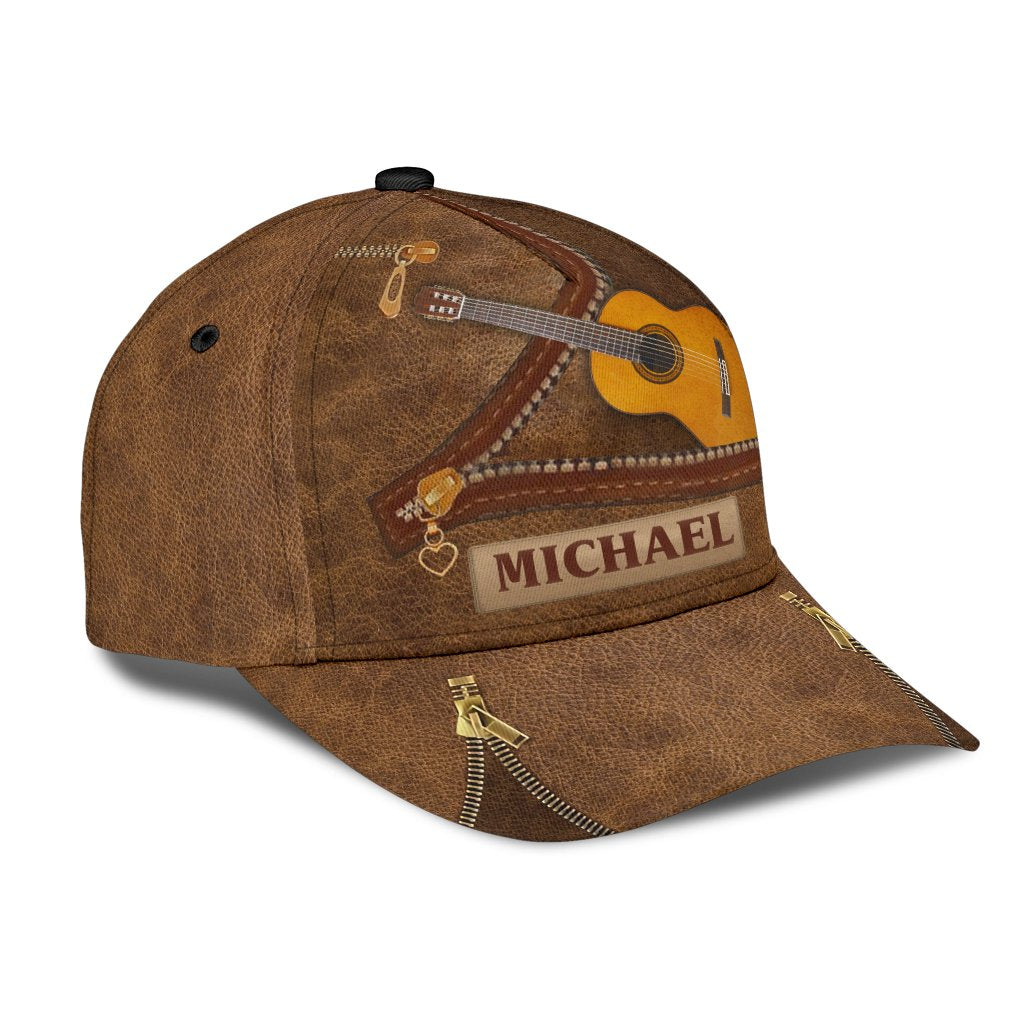 Personalized Guitar Classic Cap, Personalized Gift for Music Lovers, Guitar Lovers - CP002CT - BMGifts