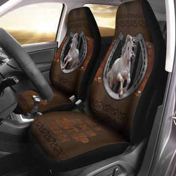 3D All Over Printed Horse Seat Cover For Auto, Front Car Seat Cover With Horse Love