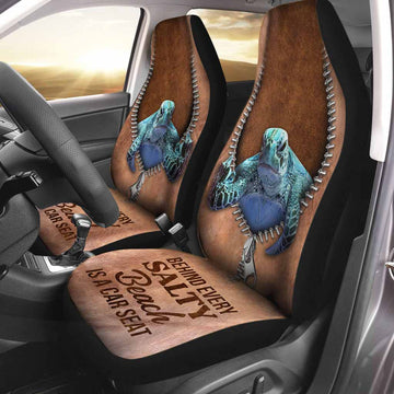 Front Car Seat Cover For Turtle Lovers, Behind Every Salty Beach, Turtle Seat Covers For Auto Car