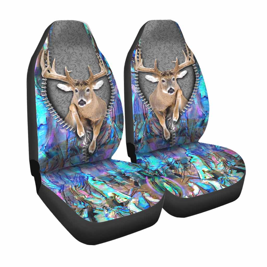 Funny Front Car Seat Cover For Men Women, Get In Sit Down, Hunting Seat Covers With 3D Pattern