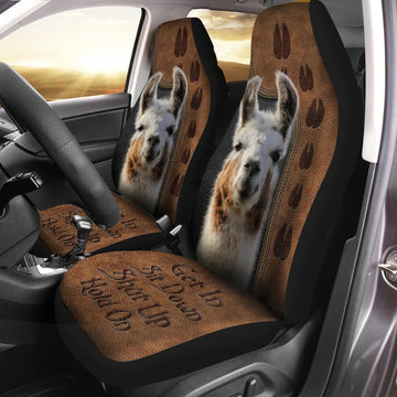 Llama Hold on Funny Car Seat Covers