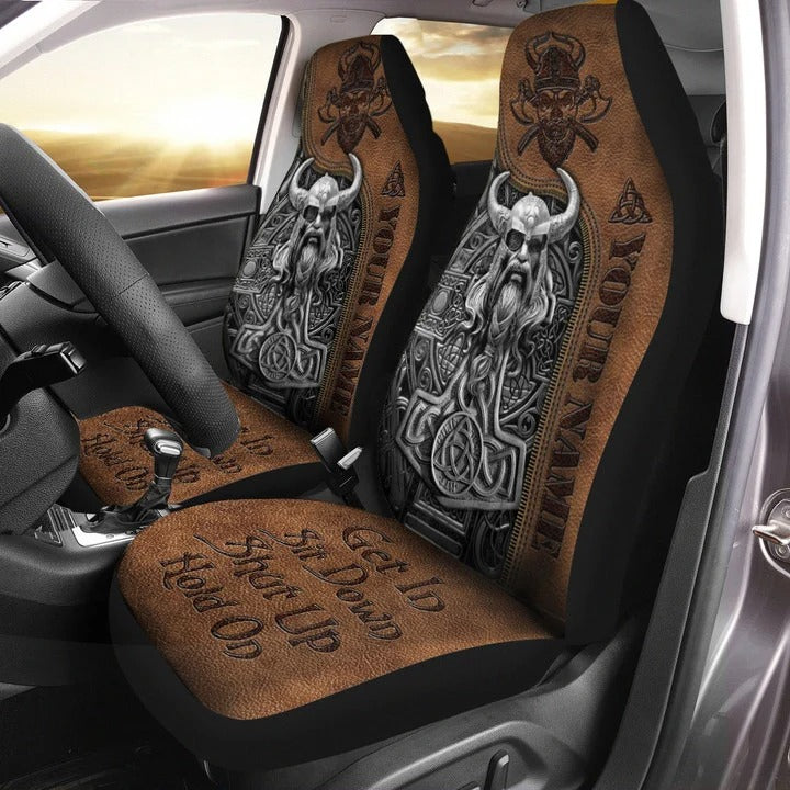 Personalized Viking Odin Best Car Seat Cover Universal Fit