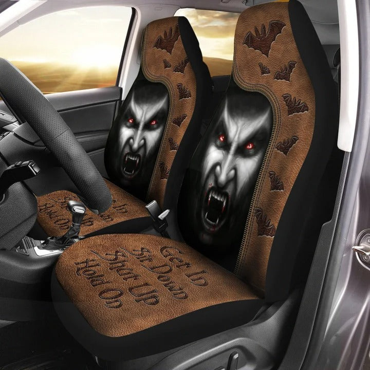 Cool Vampire Hold on Funny Car Seat Covers Universal Fit