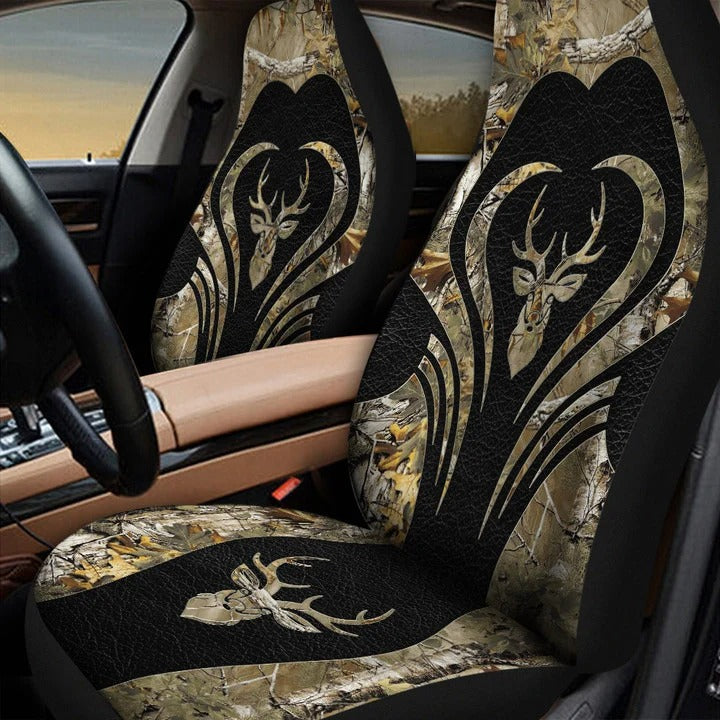 Deer Lover Front Car Seat Cover, Women Seat Cover For Car