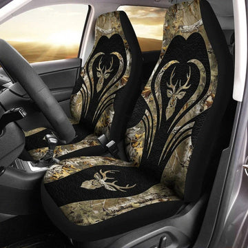 Deer Lover Front Car Seat Cover, Women Seat Cover For Car