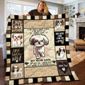 Baby Shih Im telling you i m not a Shih tzu quilt Blanket - 1