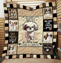 Baby Shih Im telling you i m not a Shih tzu quilt Blanket - 2