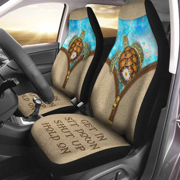 Best Turtle Car Seat Covers, Get In Sit Down Shut Up Hold On, Winter Front Car Seat Covers