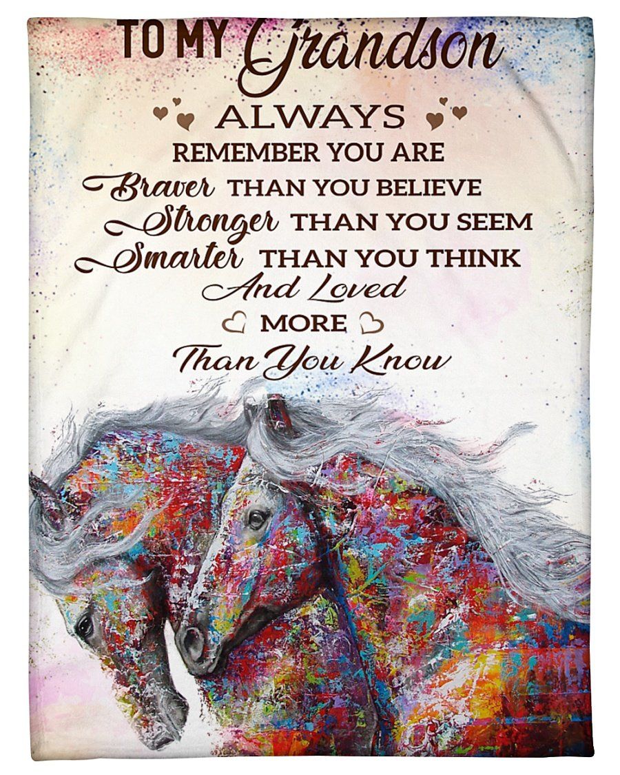 Always Remember You Are Smarter Than You Think Great Gift For Grandson Fleece Blanket - 5