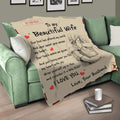 Your Love Has Attended My World Gift For Wife Fleece Blanket - 4