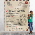 Your Love Has Attended My World Gift For Wife Fleece Blanket - 1