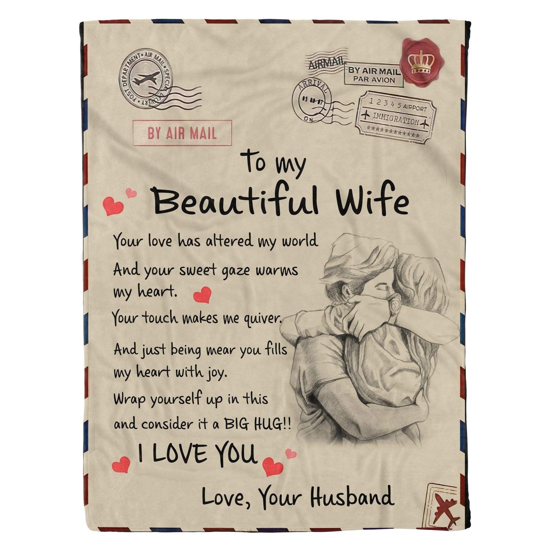 Your Love Has Attended My World Gift For Wife Fleece Blanket - 7