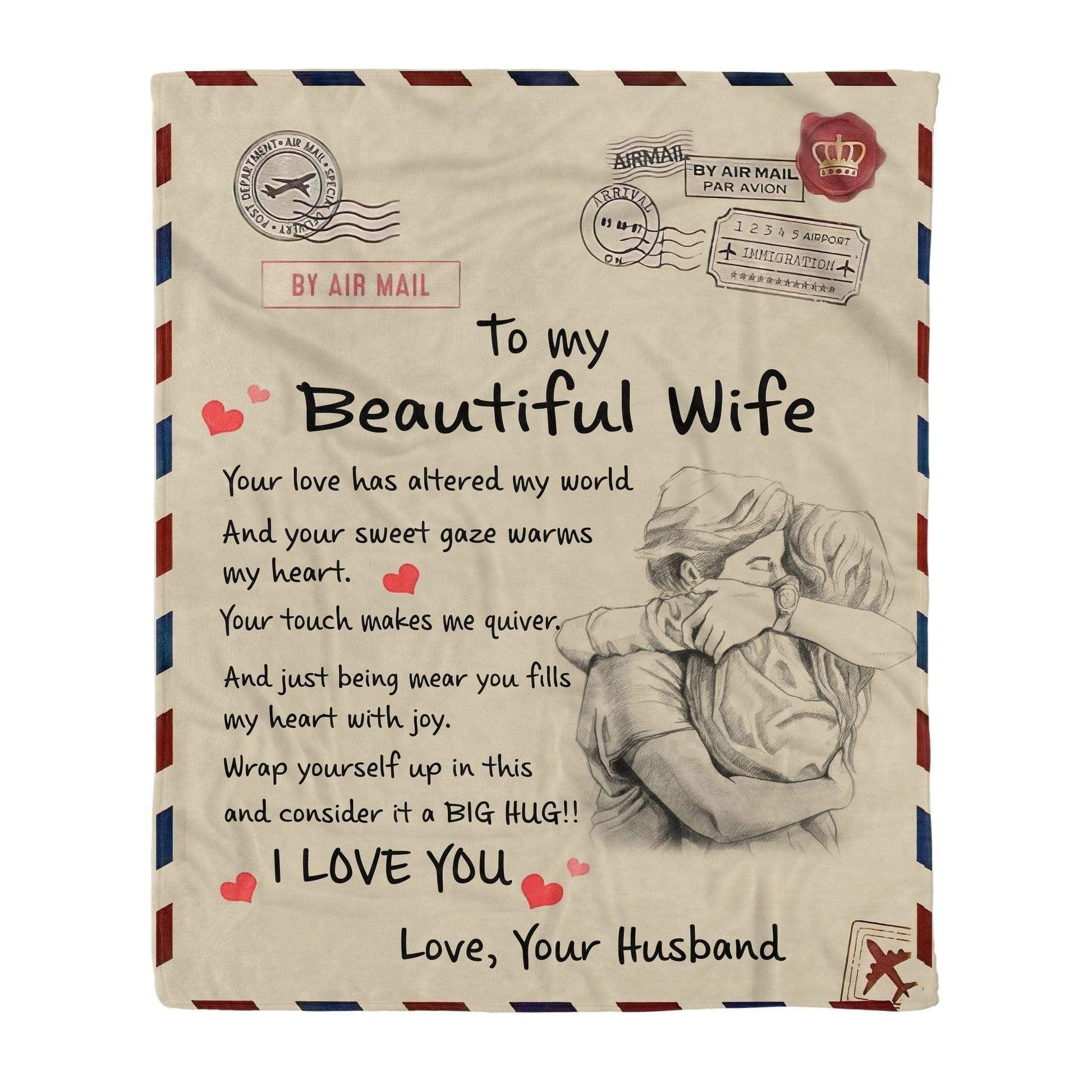 Your Love Has Attended My World Gift For Wife Fleece Blanket - 8