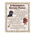 A Dachshunds Bedtime Prayer Dachshund Gift For Dog Lovers Fleece Blanket - 5