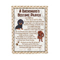 A Dachshunds Bedtime Prayer Dachshund Gift For Dog Lovers Fleece Blanket - 6