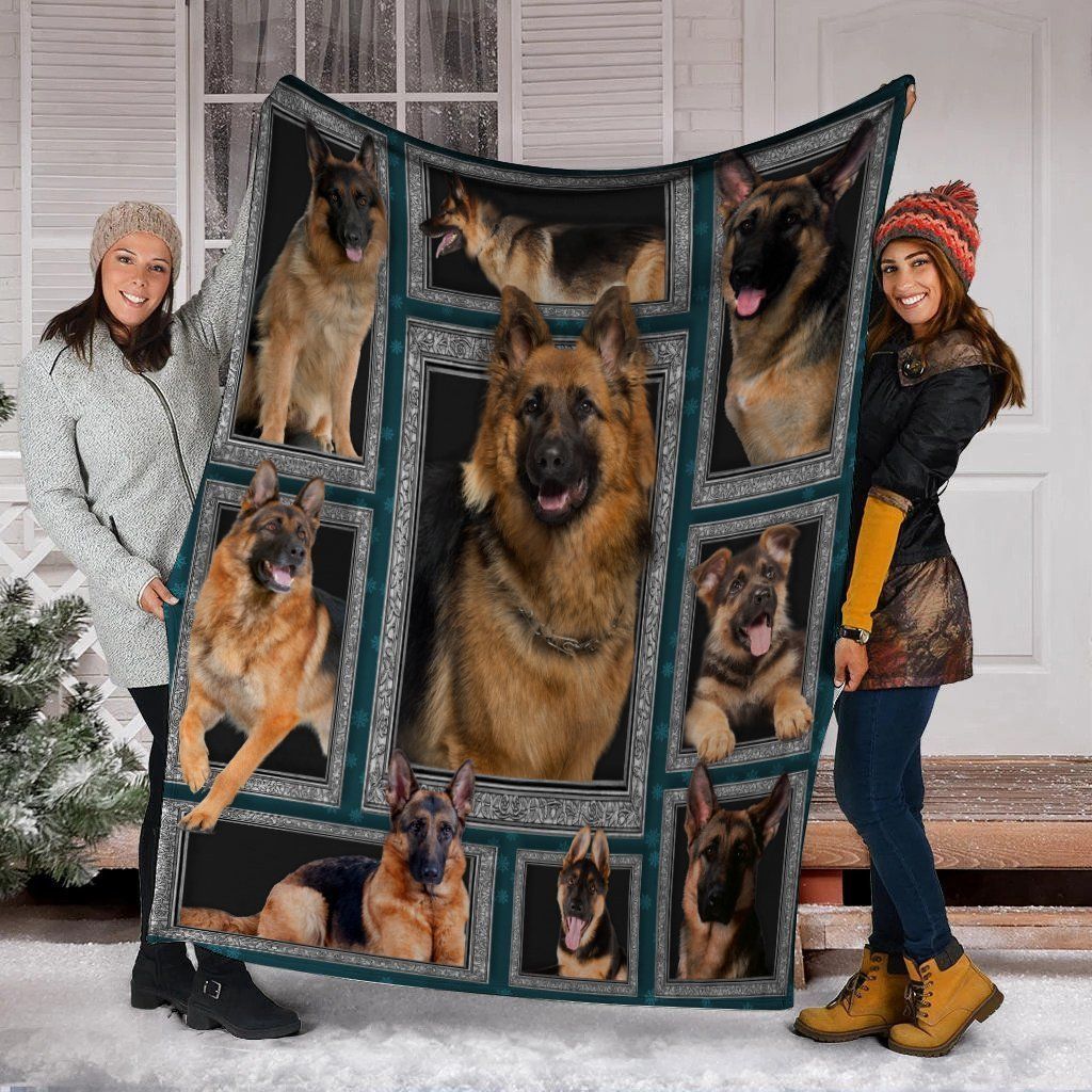 3D German Shepherd Fleece Blanket Gift For German Shepherd Lovers - 1