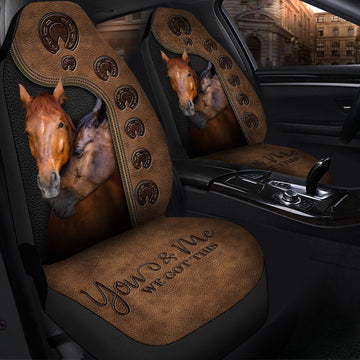 Horse Couple We Got This Car Seat Covers Universal Fit - Set 2