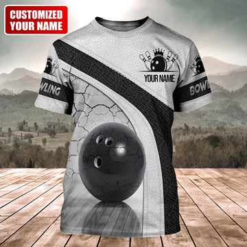 Lovelypod - Custom Name Bowler Tshirt, Bowling Team Uniform, Mens Bowling Shirt 3D All Over Print