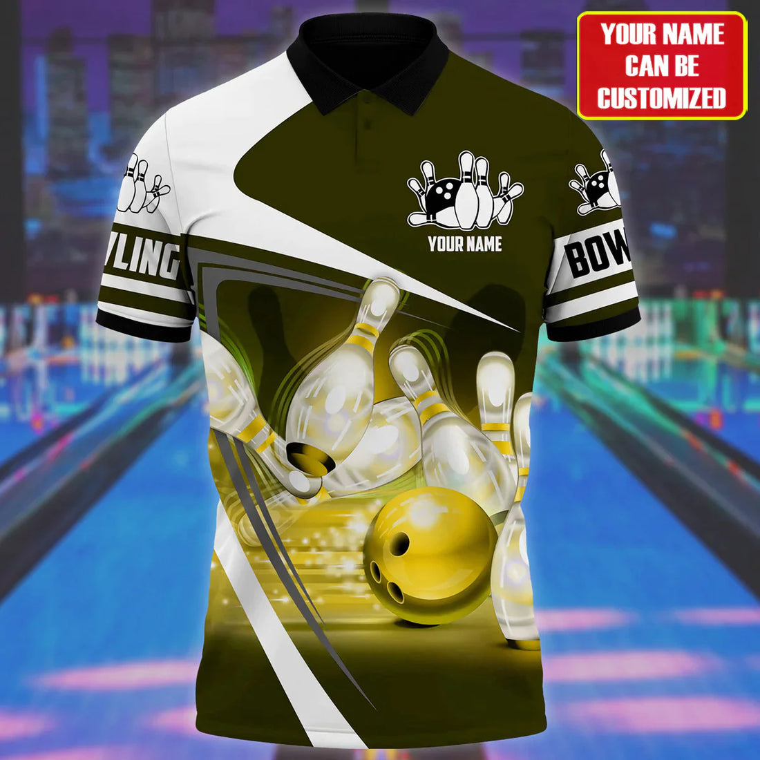 Personalized Bowling Team Custom Polo Shirt, Custom Bowling 3D T Shirt For Men Women, Bowling National Day Gift